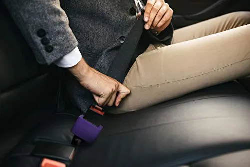 2-Pack Seat Belt Buckle Booster (BPA Free) - Raises Your Seat Belt for Easy Access - Stop Fishing for Buried Seat Belts - Makes Receptacle Stand Upright for No-Hassle Buckling (2)