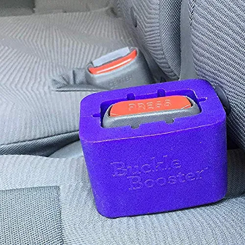 2-Pack Seat Belt Buckle Booster (BPA Free) - Raises Your Seat Belt for Easy Access - Stop Fishing for Buried Seat Belts - Makes Receptacle Stand Upright for No-Hassle Buckling (2)