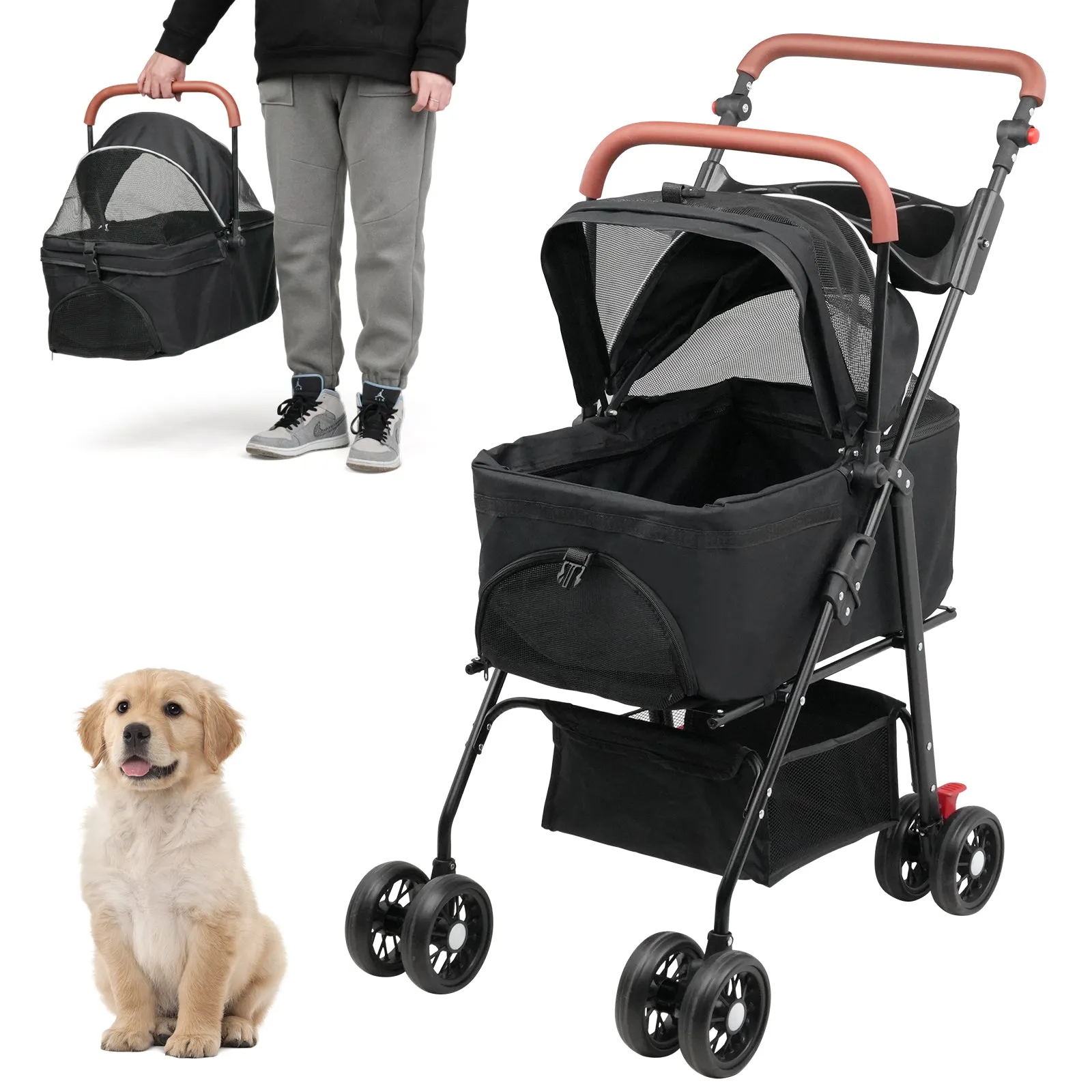 Advwin Large Pet Stroller Pram