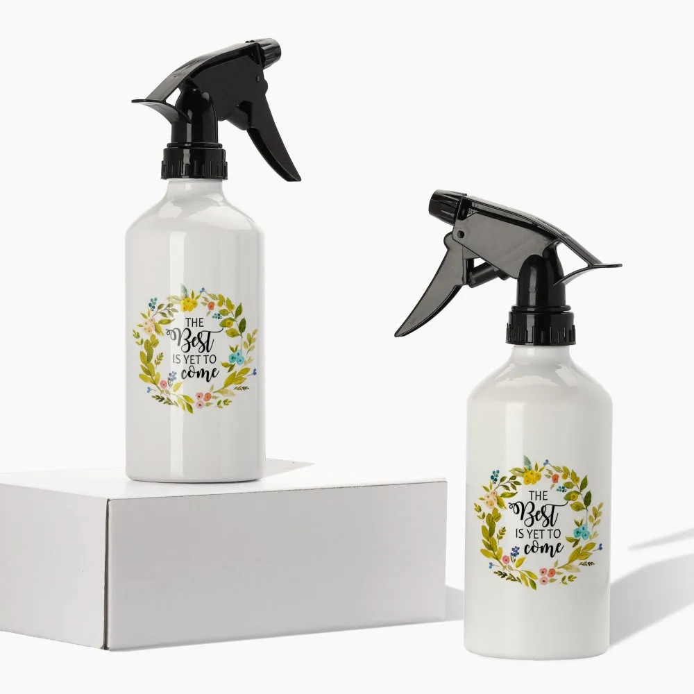 Aluminium Spray Bottle 400ml White