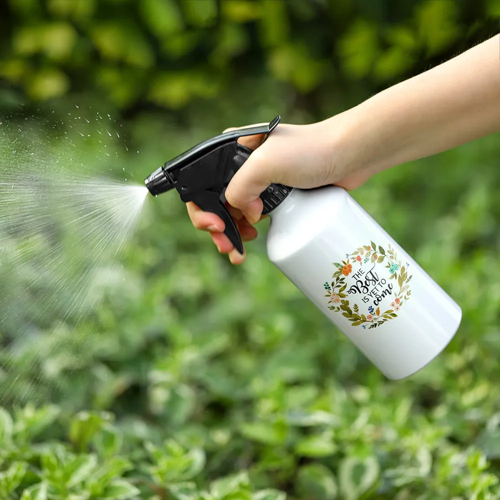 Aluminium Spray Bottle 400ml White