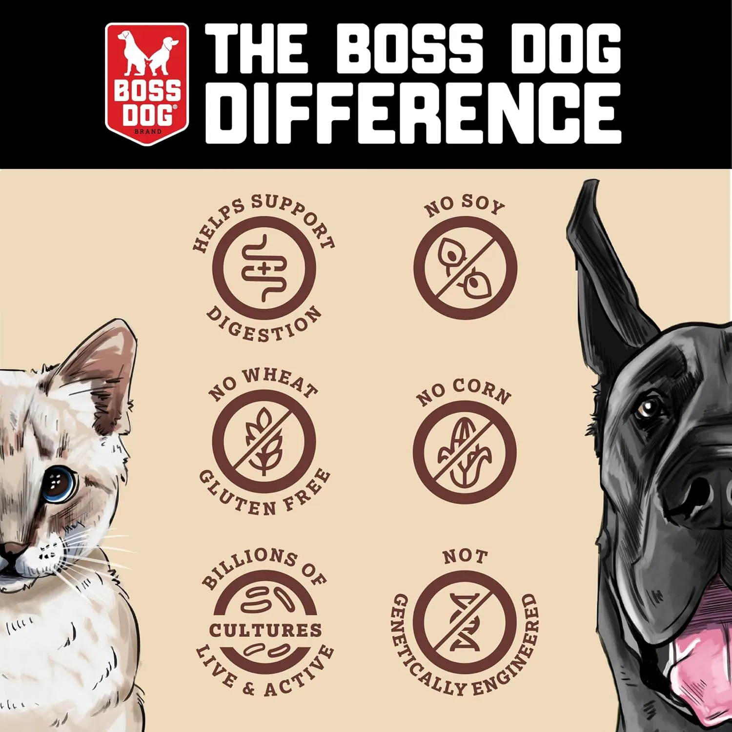 Boss Dog Boss Probites with Tripe Treats for Dogs & Cats, Lamb Recipe, 3 oz Bag (Bag of 2)