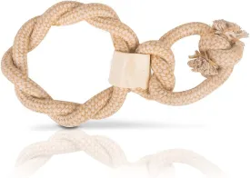 Cotton Tug Rope Toy for Adult Dogs, Puppies, Cats | Tough, Durable and Fun | Chewing Interactive Pet Toy (Hoop Rope Toy)