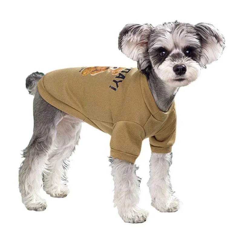 Cozy Winter Pet Sweater with Bear Design for Small to Medium Dogs and Cats