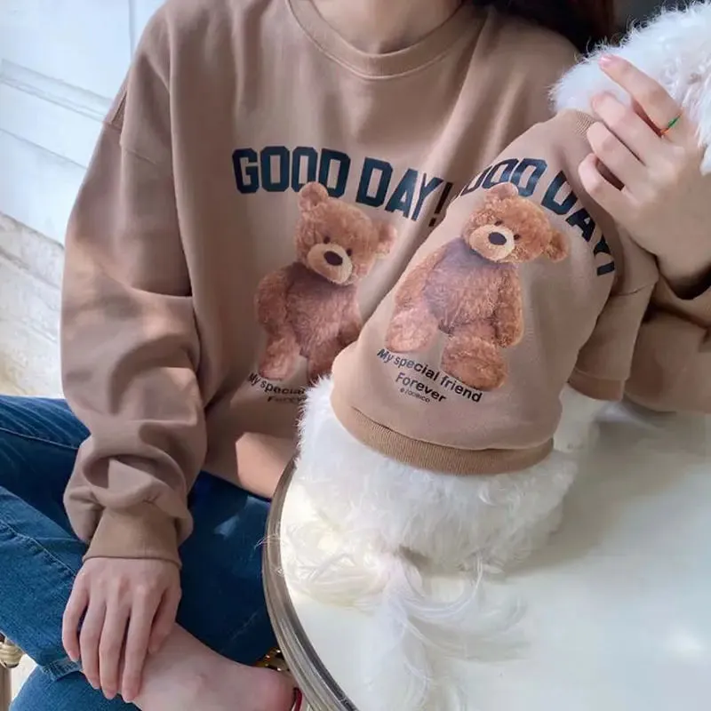 Cozy Winter Pet Sweater with Bear Design for Small to Medium Dogs and Cats