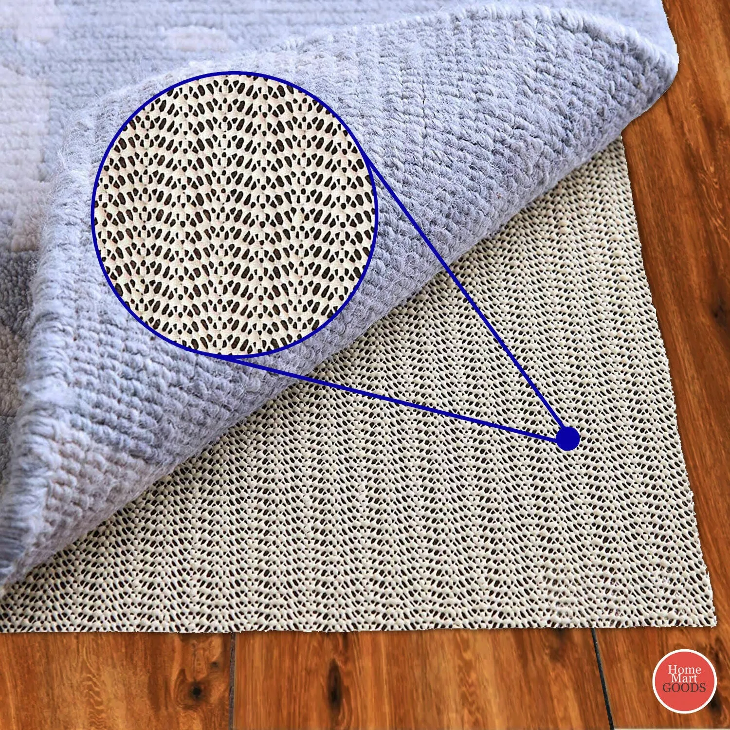 CUSTOMIZABLE OVERSIZED Anti-Slip Strong Hold Firm Grip Non-Slip Rug Pad (0.125")