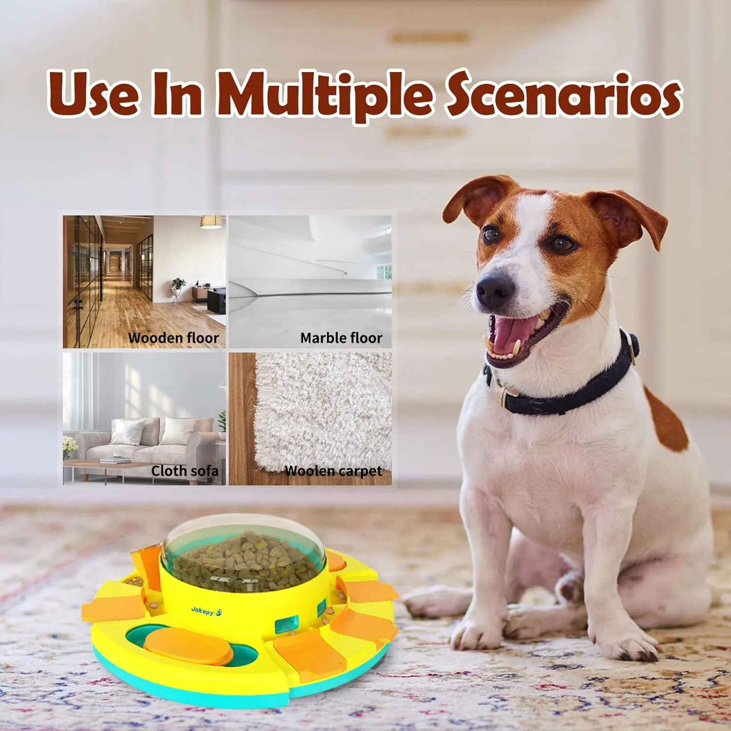 Dog Puzzle Toys for Dog Boredom and Mentally Stimulating, Interactive Slow Food Feeder Dispenser, Professional Level 2 in 1 for Large/Medium/Small Dog