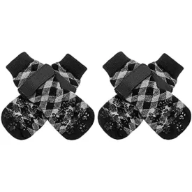 Double Side Anti-Slip Dog Socks Adjustable Pet Paw Protector