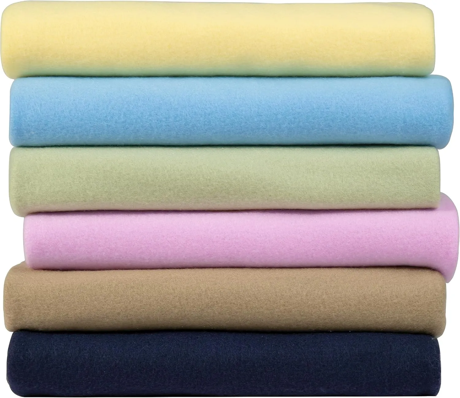 Fleece Throw Blankets Bulk Fleece Blankets Solid Wholesale Lightweight Warm Soft for Pet Bed Sofa Couch Office Wedding Gifts Travel Seasons Assorted #9 50x60 Inches Pack of 6