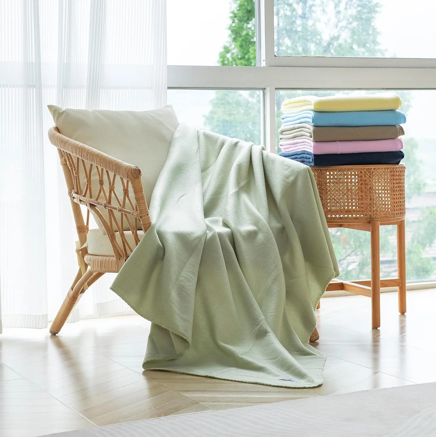Fleece Throw Blankets Bulk Fleece Blankets Solid Wholesale Lightweight Warm Soft for Pet Bed Sofa Couch Office Wedding Gifts Travel Seasons Assorted #9 50x60 Inches Pack of 6