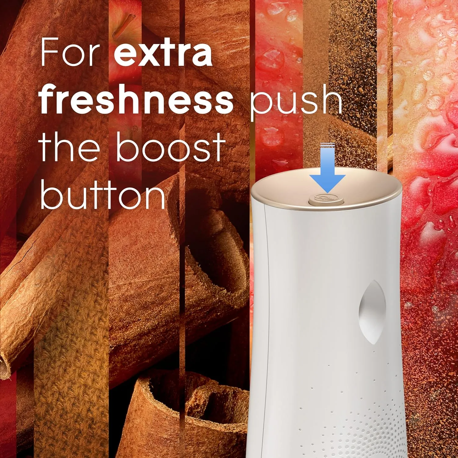 Glade Automatic Spray Refill, Apple Cinnamon, Scented Air Freshener for Home and Bathroom, 6.2 Oz, 2 Count