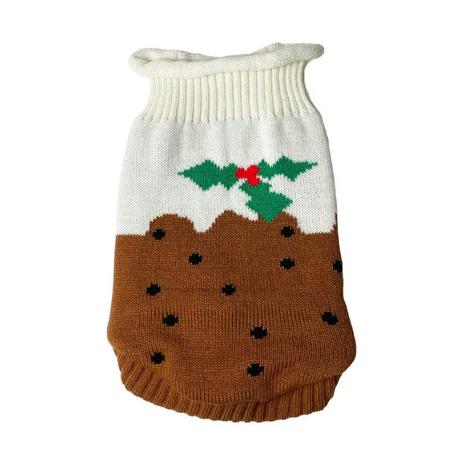 Happy Pet Christmas Pudding Dog Sweater