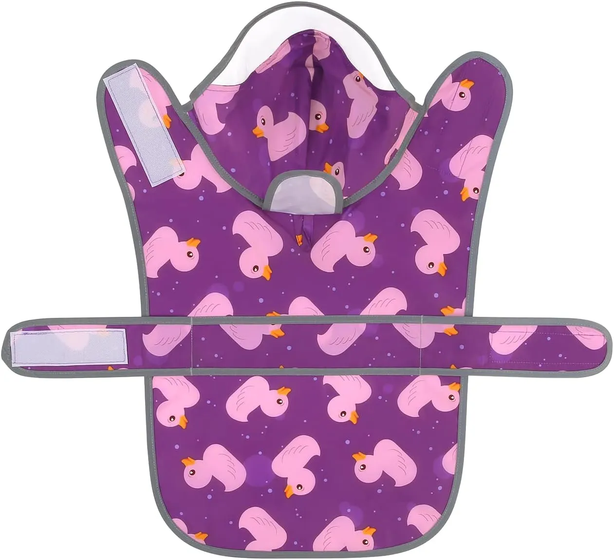 HDE Dog Raincoat with Clear Hood Rain Jacket Poncho for Small Medium Large Dogs Ducks Purple - S