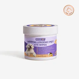 HICC Pet®  Hypoallergenic Pet Eye Wipes For Cats, Manuka Honey Scent, 100 Pads