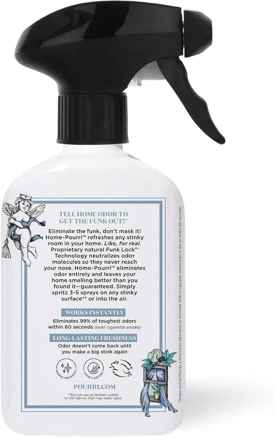 Home-Pourri Air   Fabric Multi-Purpose Odor Freshener Spray, Fresh Air, 11 Fl Oz - Jasmine, Fresh Air and Mint