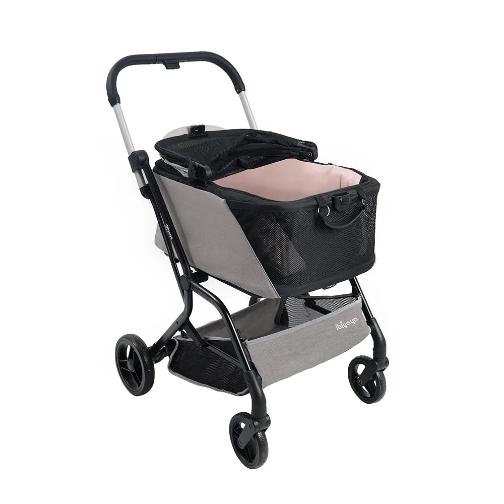 Ibiyaya Instacollapse Detachable Stroller - Taupe