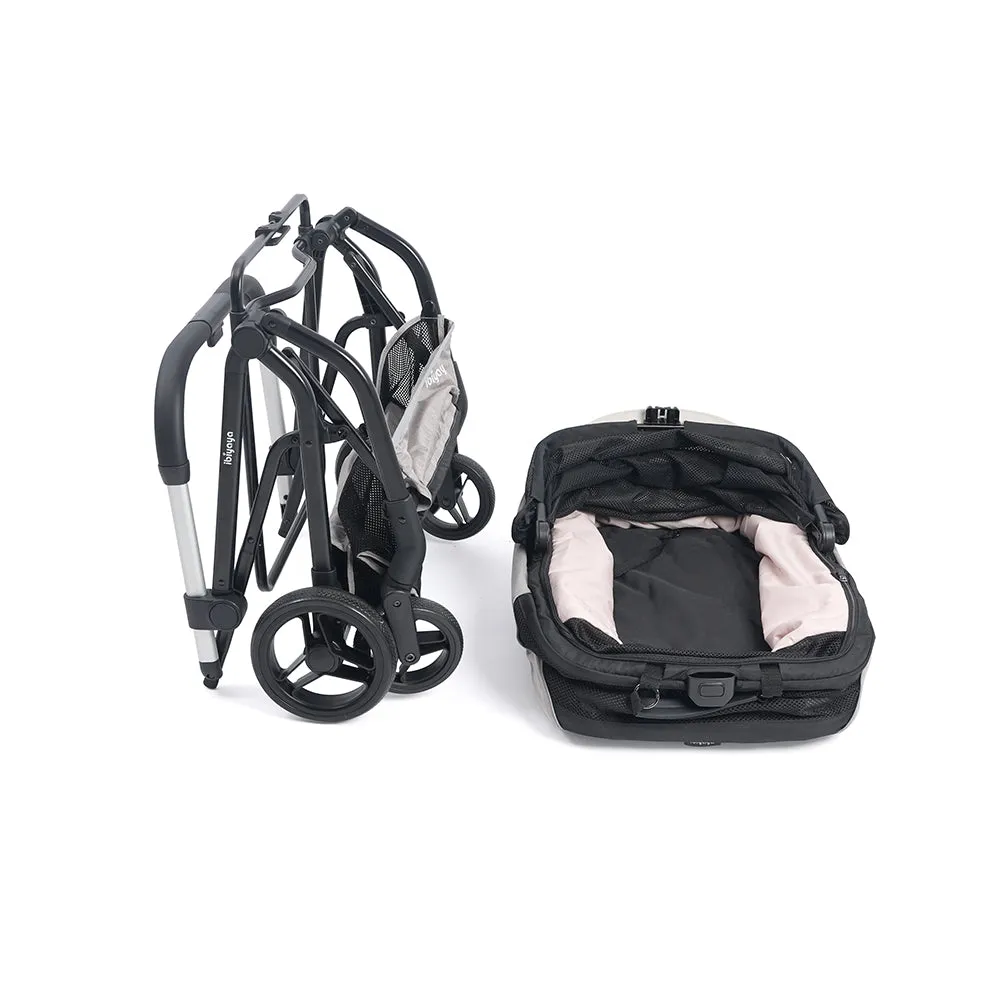 Ibiyaya Instacollapse Detachable Stroller - Taupe
