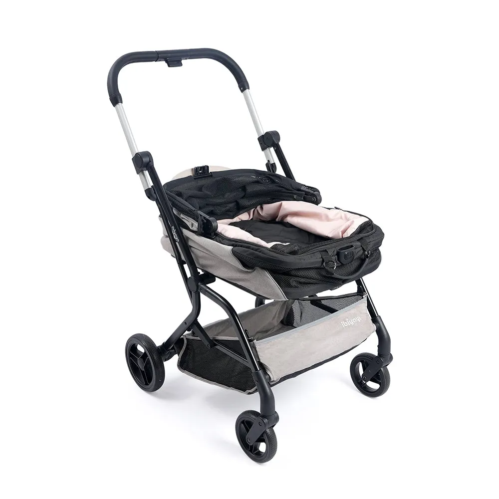 Ibiyaya Instacollapse Detachable Stroller - Taupe