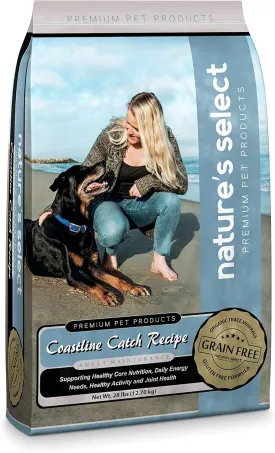 Nature's Select Coastline Catch Recipe - Grain Free Fish Adult Dry Dog Food (28 LBs)