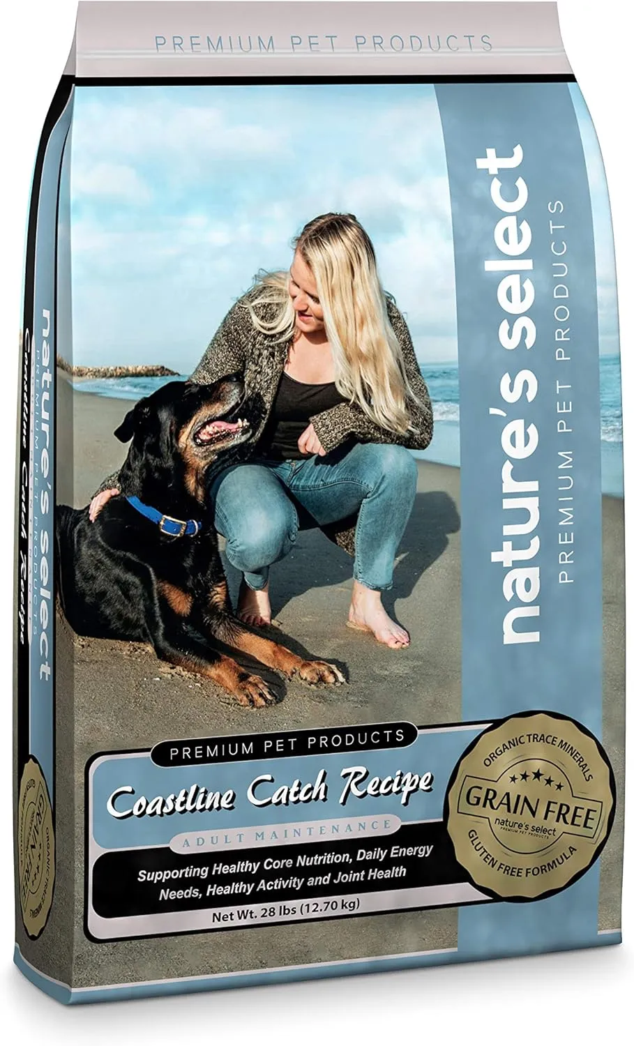 Nature's Select Coastline Catch Recipe - Grain Free Fish Adult Dry Dog Food (28 LBs)