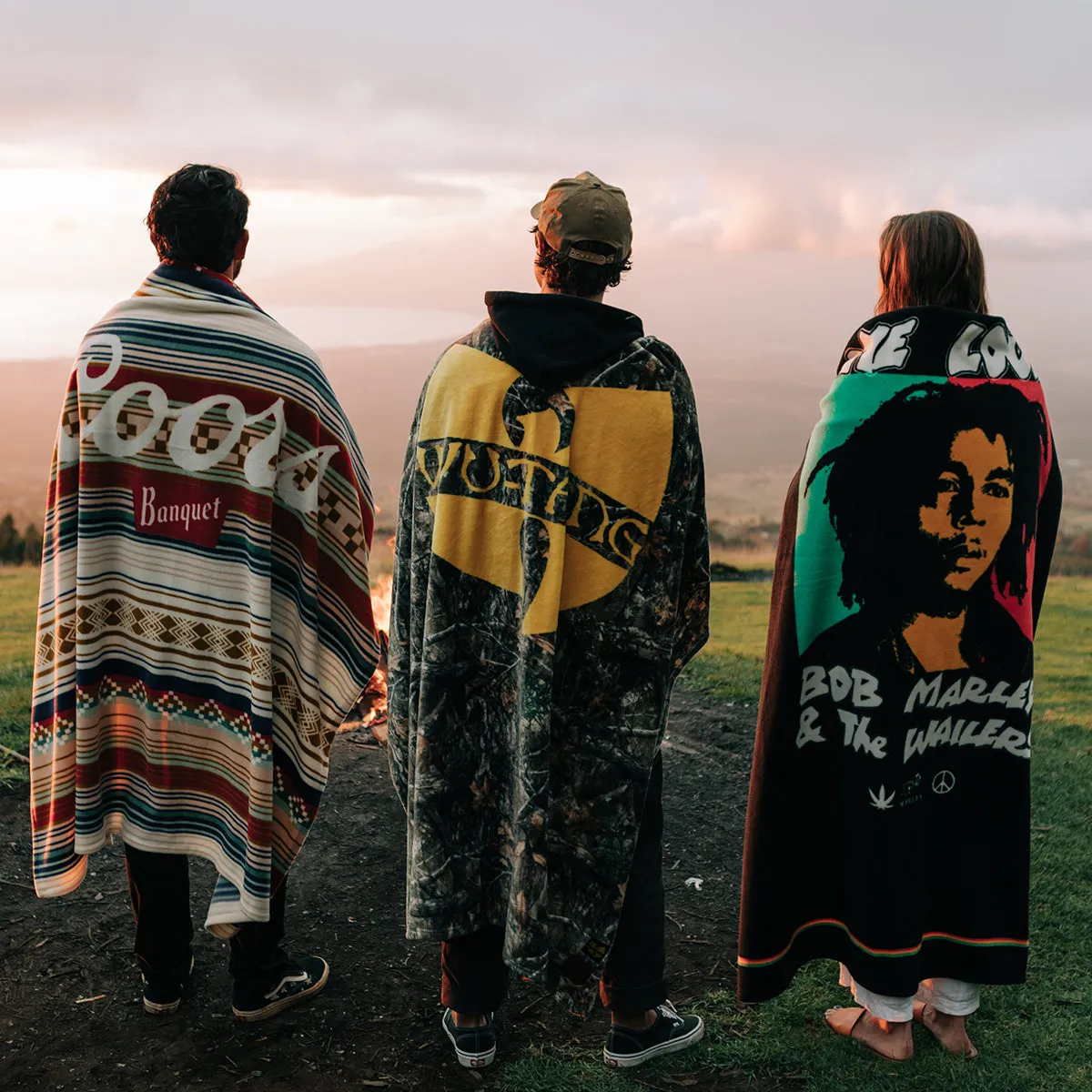 One Love Polar Fleece Blanket | Bob Marley x Slowtide