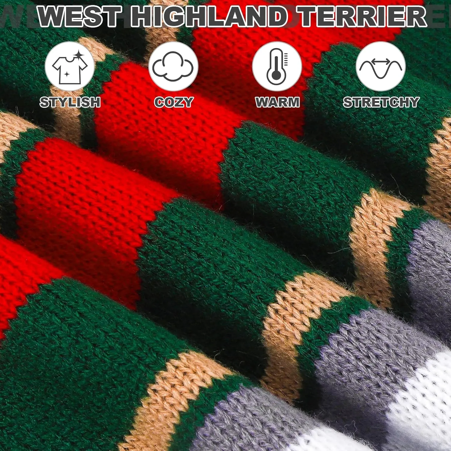 PAWCHIE Dog Sweater for Large Size Dog Girls Boys, Warm Coat Turtleneck Thick Dog Clothes with Leash Hole, Stretchy Knitted Dog Outfit for Small to Large Doggy Puppy Cat, Green L