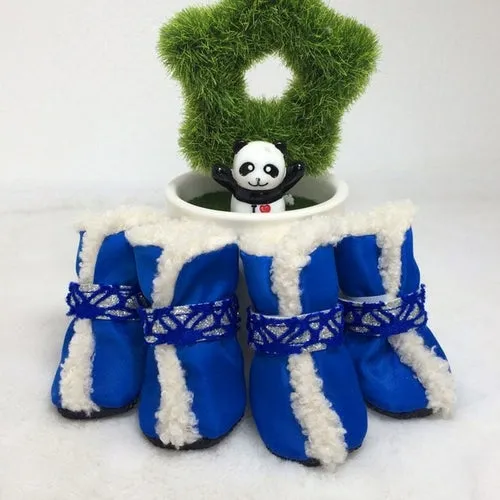 Pet Shoes For Small Dogs Reflective Non Slip Wear Resistant Winter