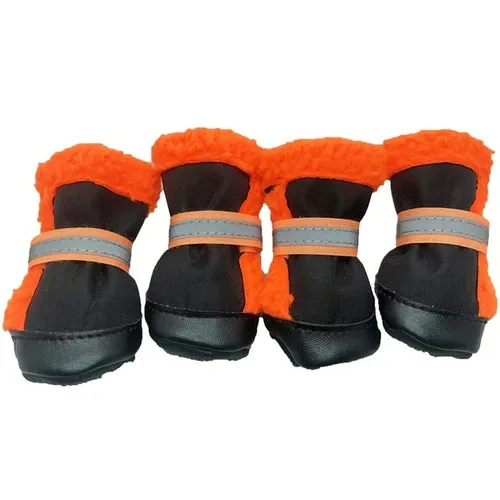 Pet Shoes For Small Dogs Reflective Non Slip Wear Resistant Winter