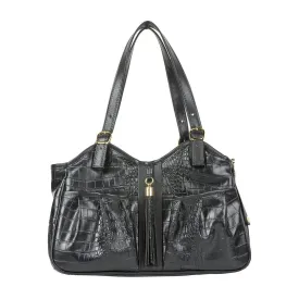 Petote Metro Dog Carrier Black Croco