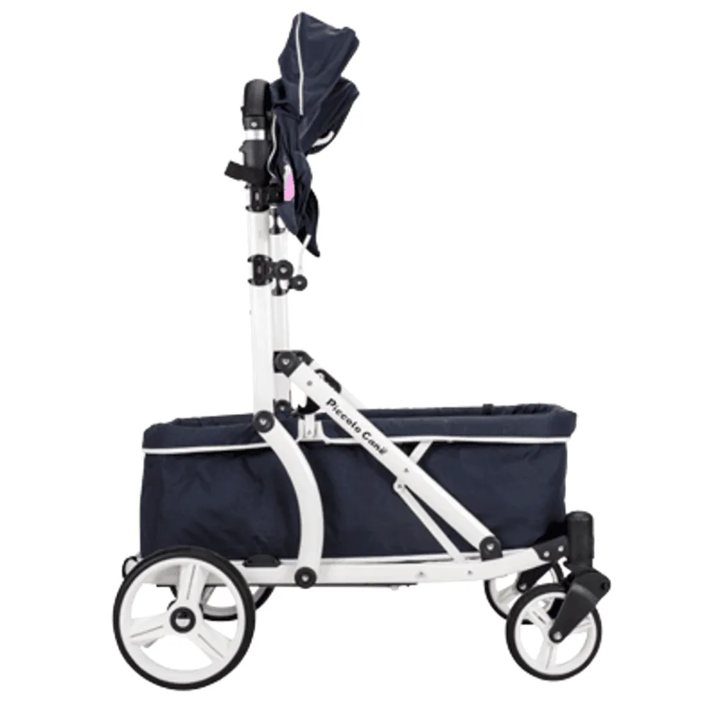 Piccolocane Crea Pet Wagon Dog Stroller - for XL Dogs - (100kg capacity) - Navy Blue