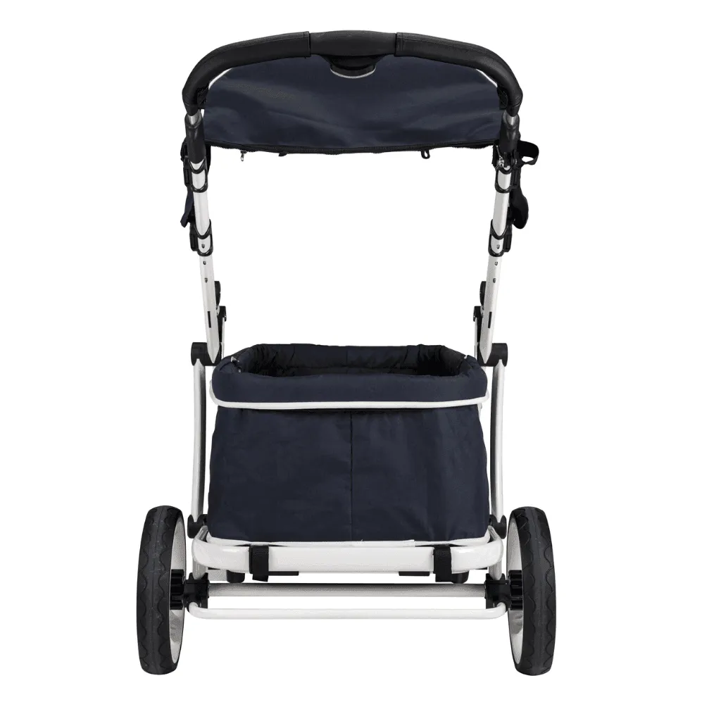 Piccolocane Crea Pet Wagon Dog Stroller - for XL Dogs - (100kg capacity) - Navy Blue