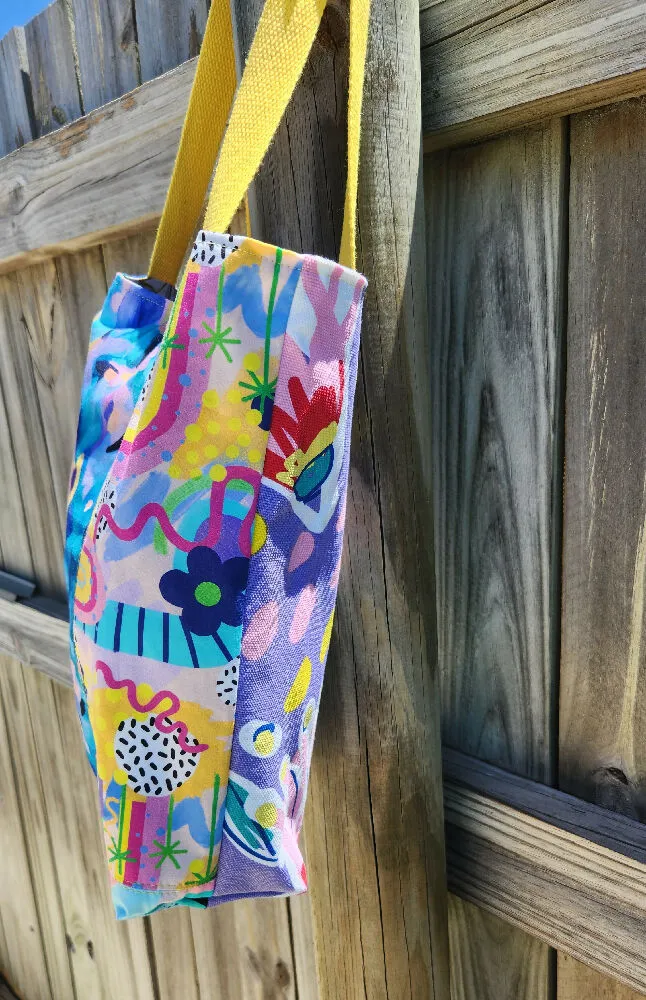 Rainbows and Watercolour Reversible Medium Tote Bag