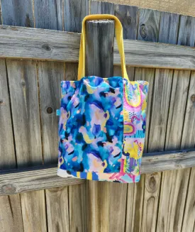 Rainbows and Watercolour Reversible Medium Tote Bag