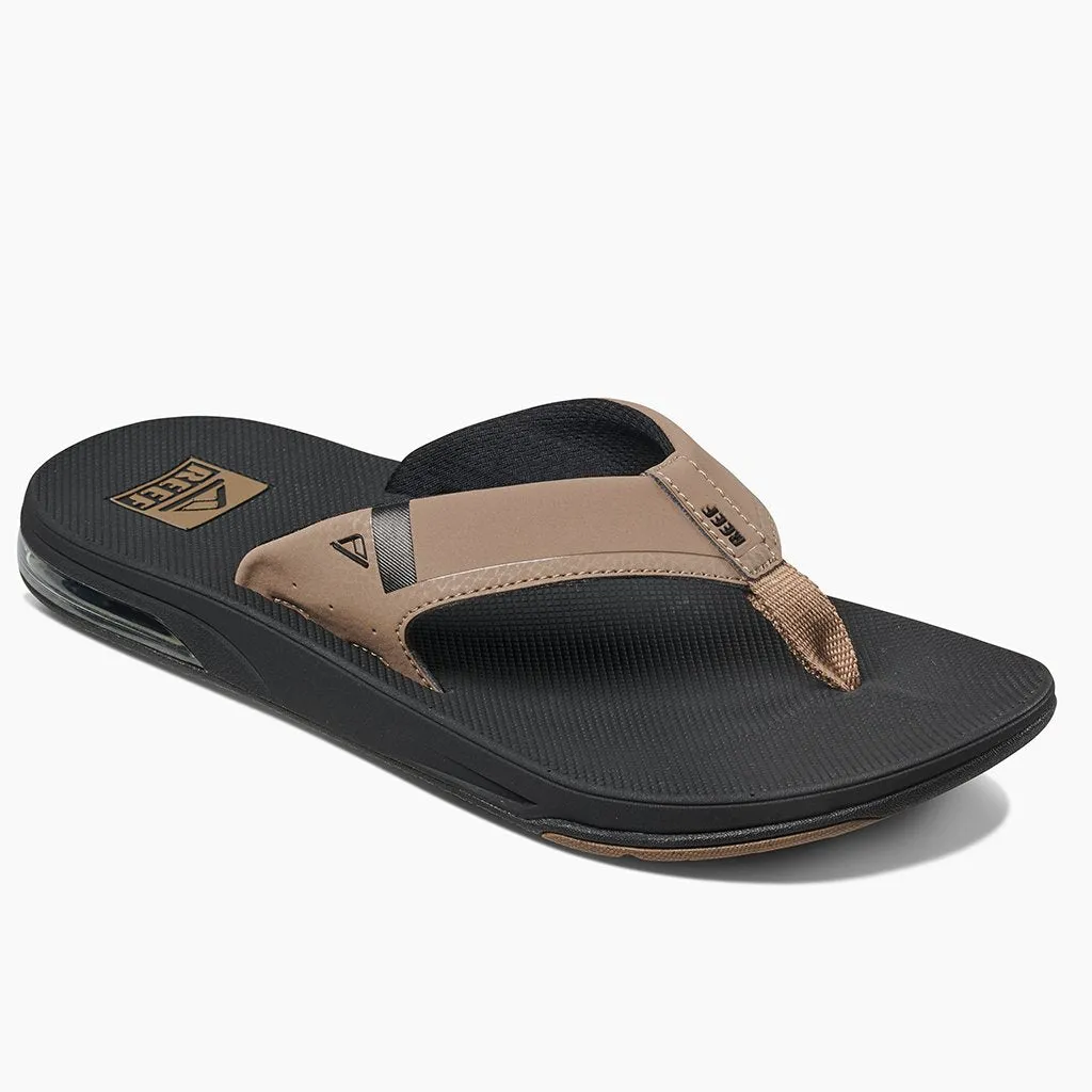 Reef Fanning 2.0 Sandal-Black/Tan
