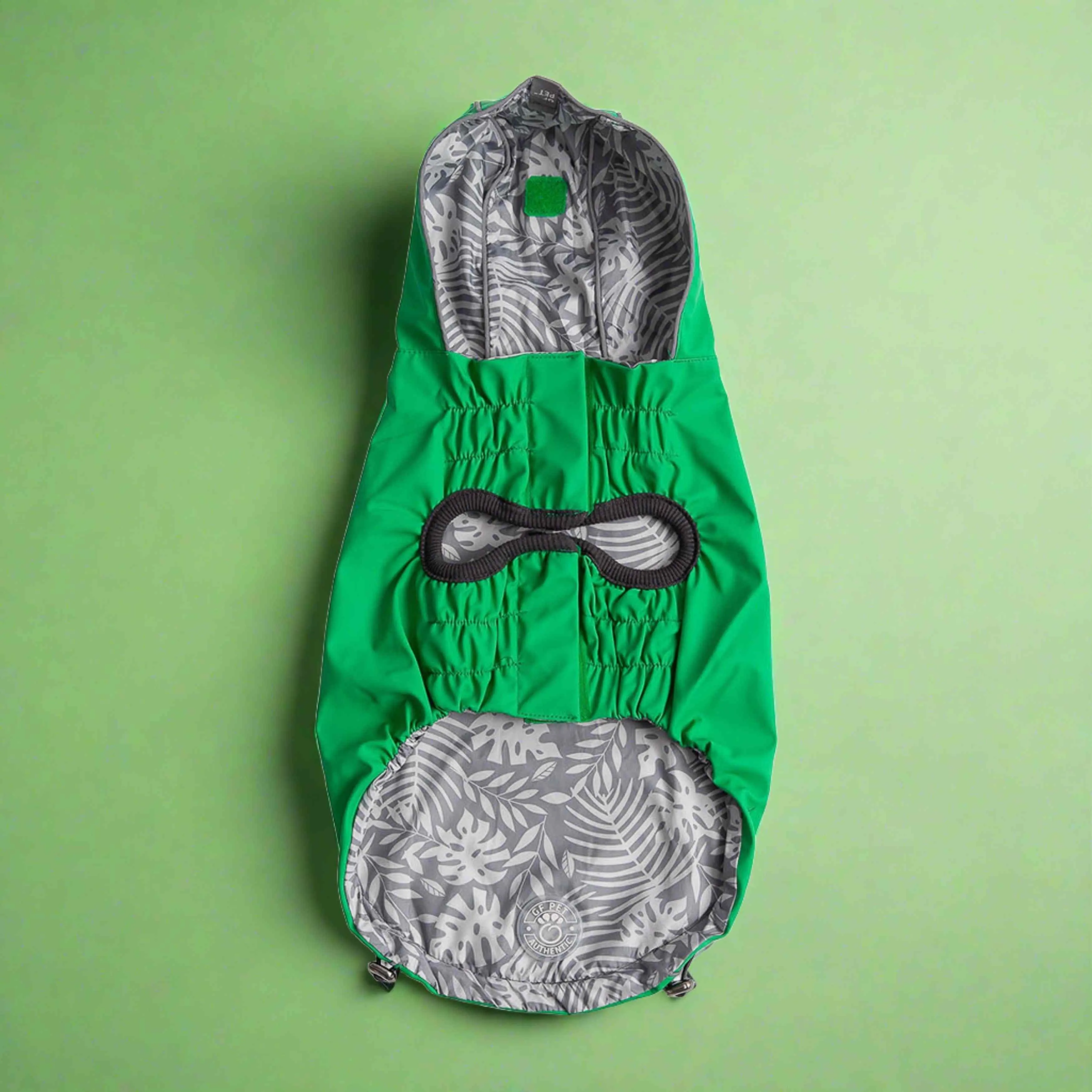 Reversible Elasto-Fit Raincoat - Green