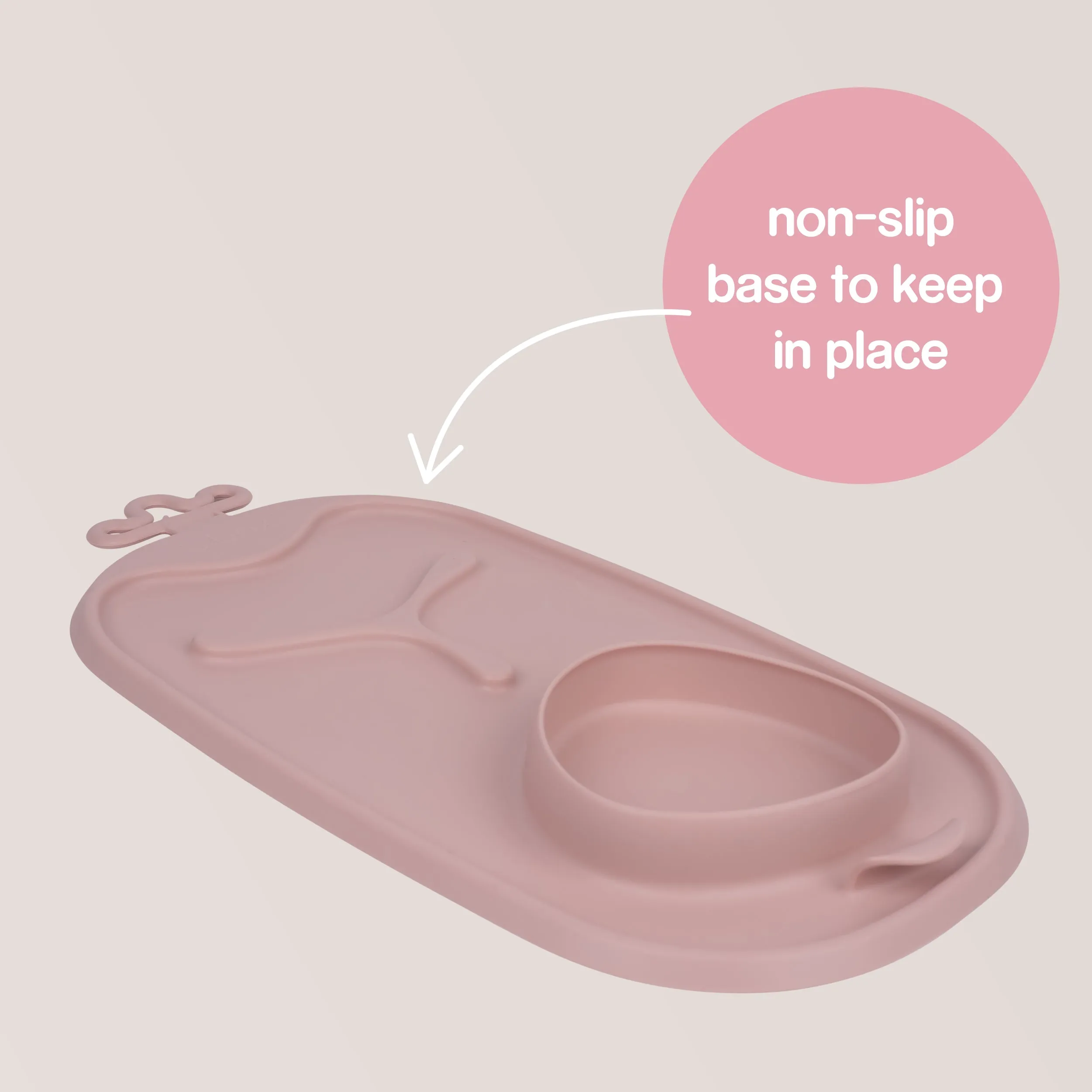 roll   go mealtime mat - blush