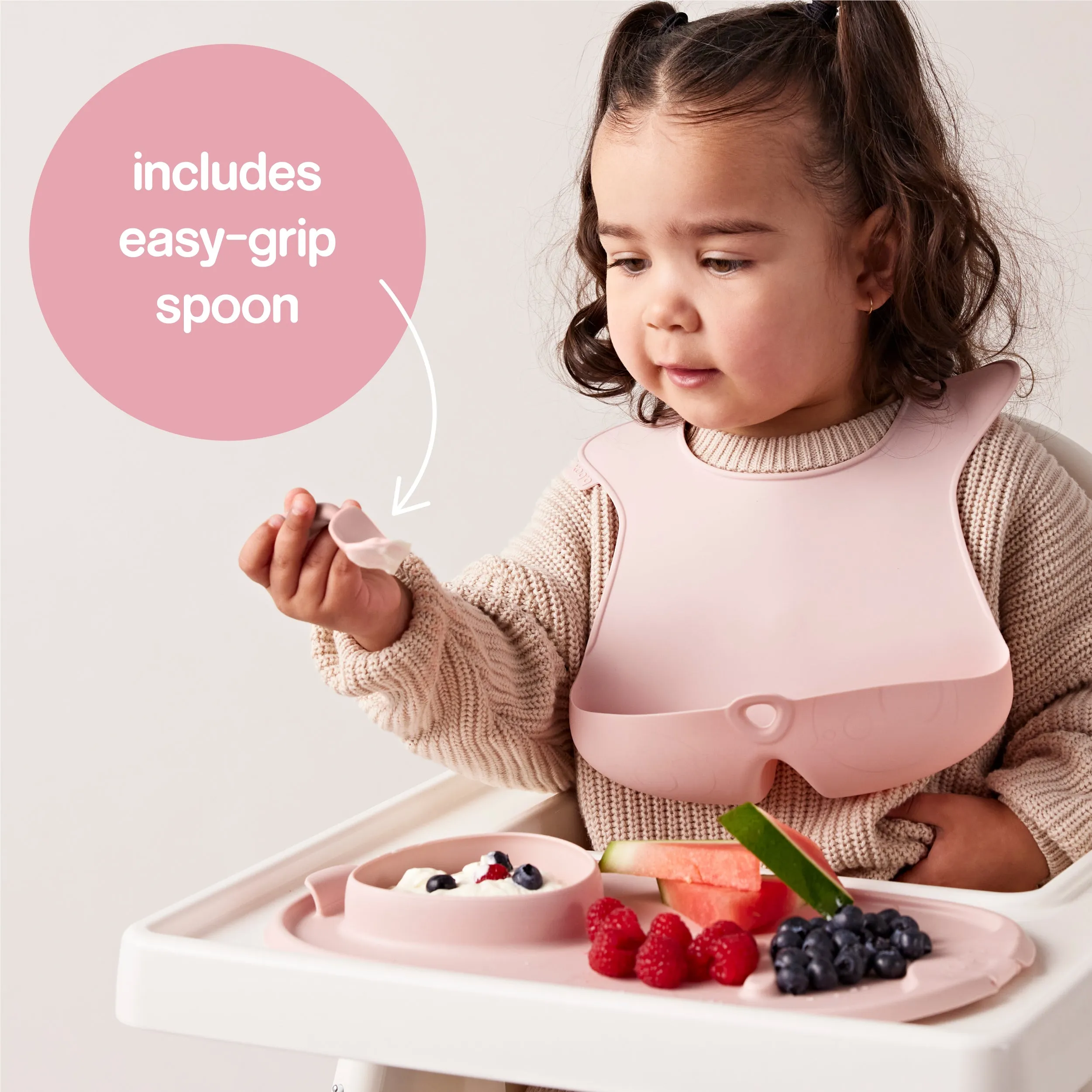 roll   go mealtime mat - blush