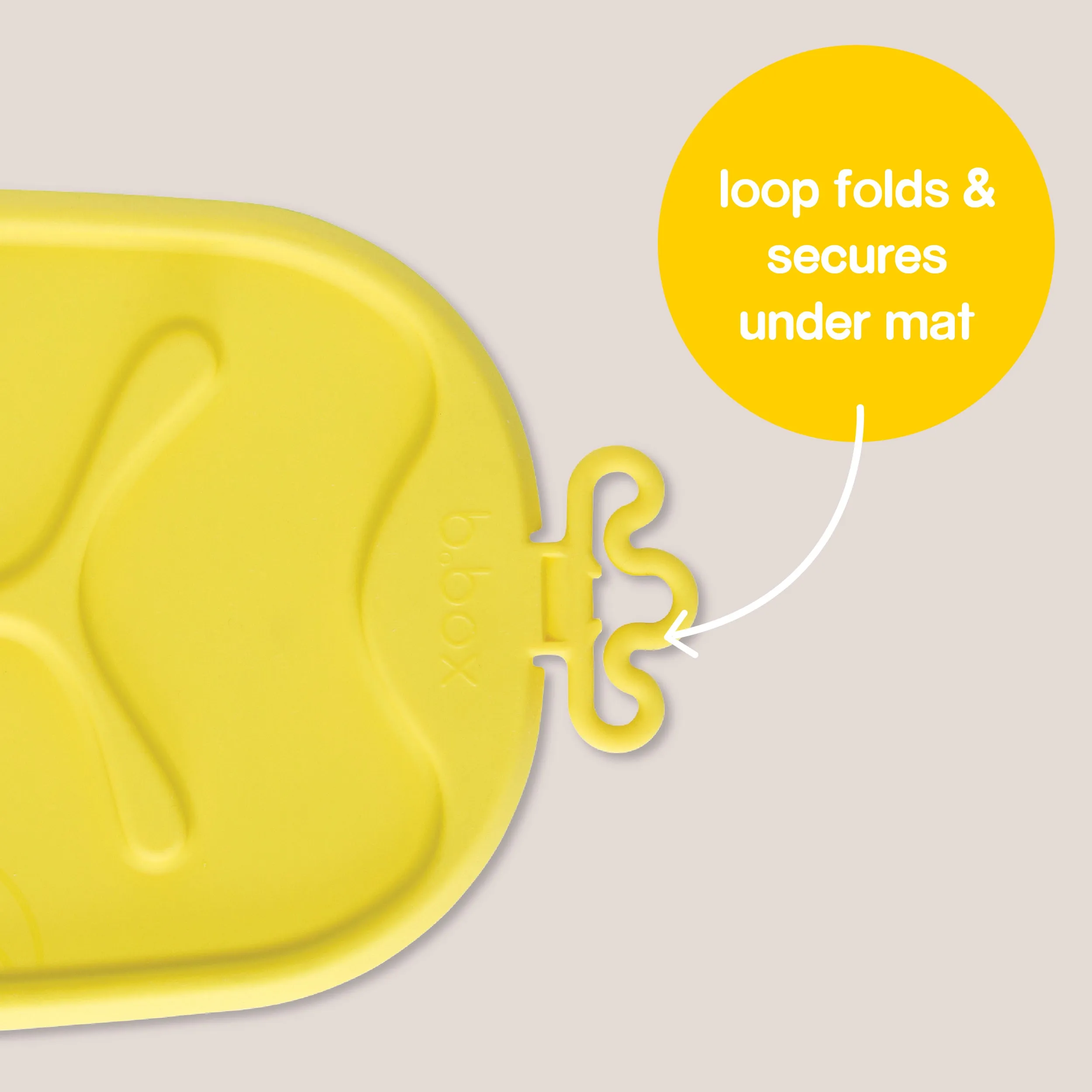 roll   go mealtime mat - lemon sherbet