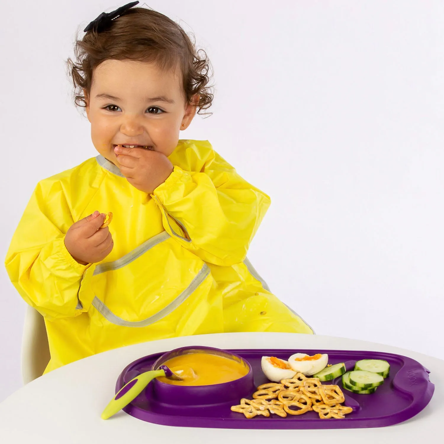 roll   go mealtime mat - lemon sherbet