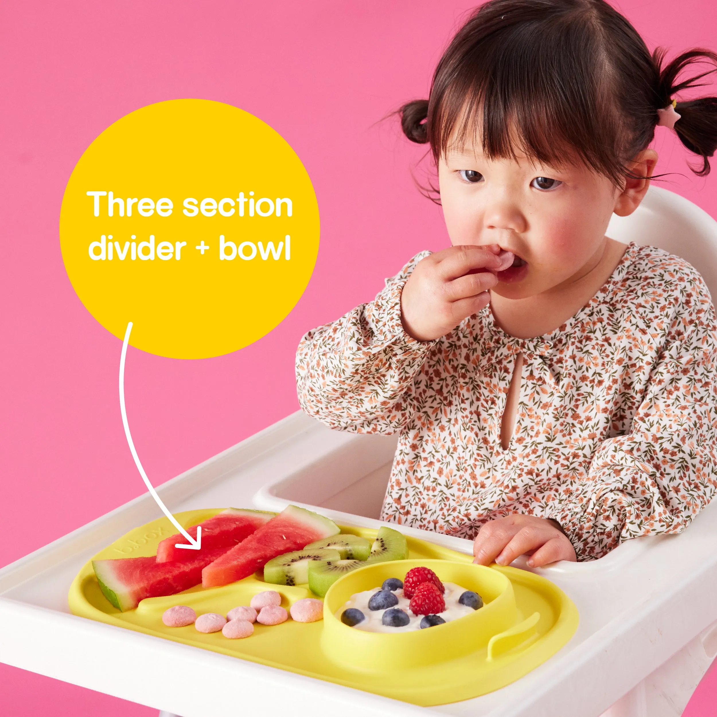 roll   go mealtime mat - lemon sherbet