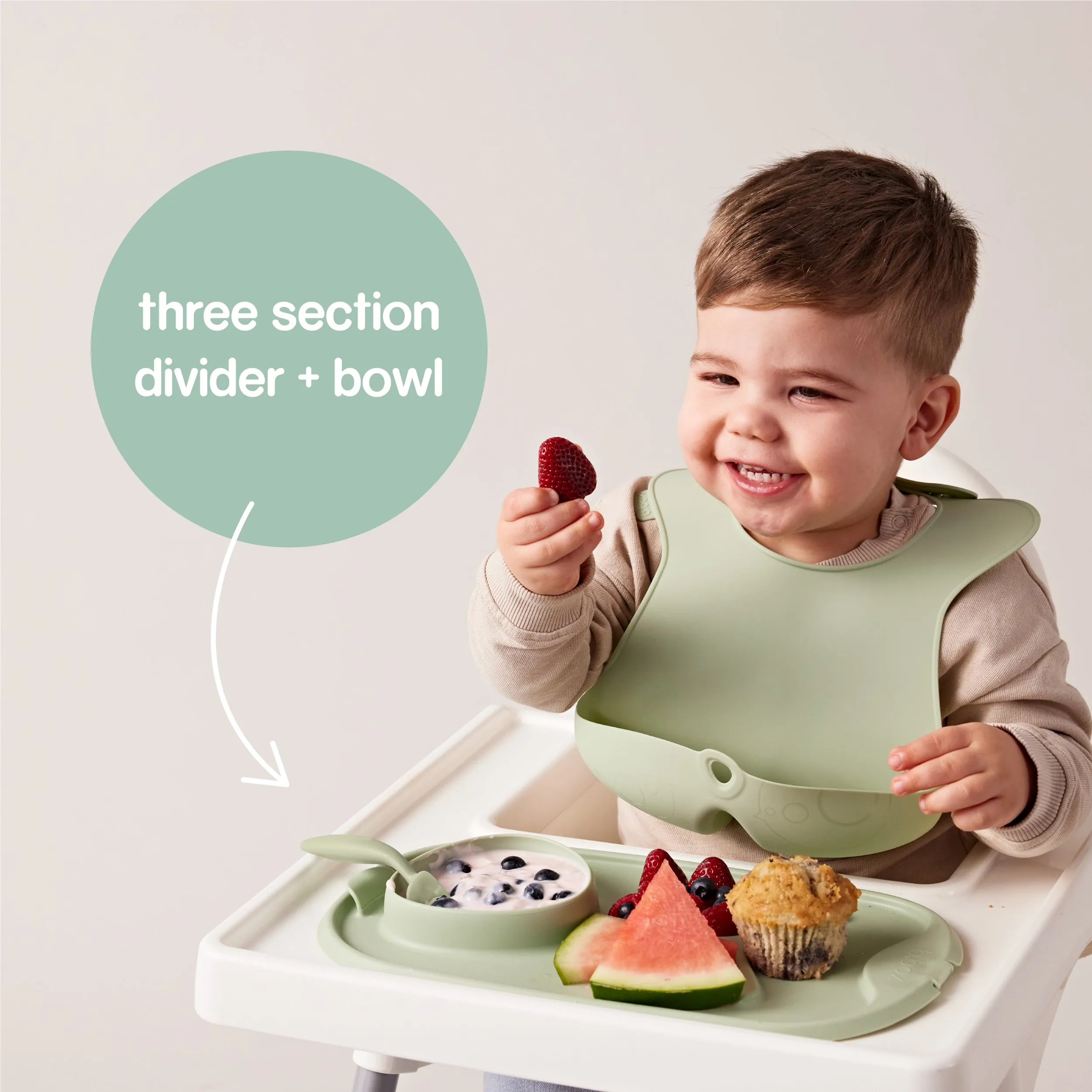 Roll   Go Mealtime Mat - Sage