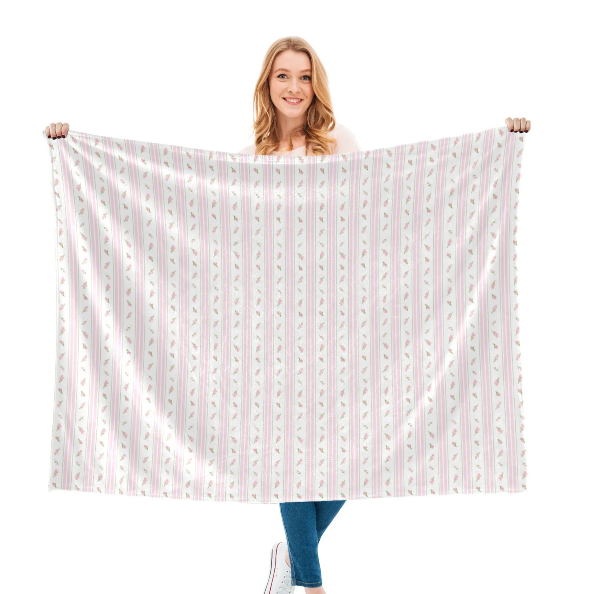 RYSE PINK | Ultra-Soft Micro Fleece Blanket | Durable & Lightweight with Vibrant No-Fade Print