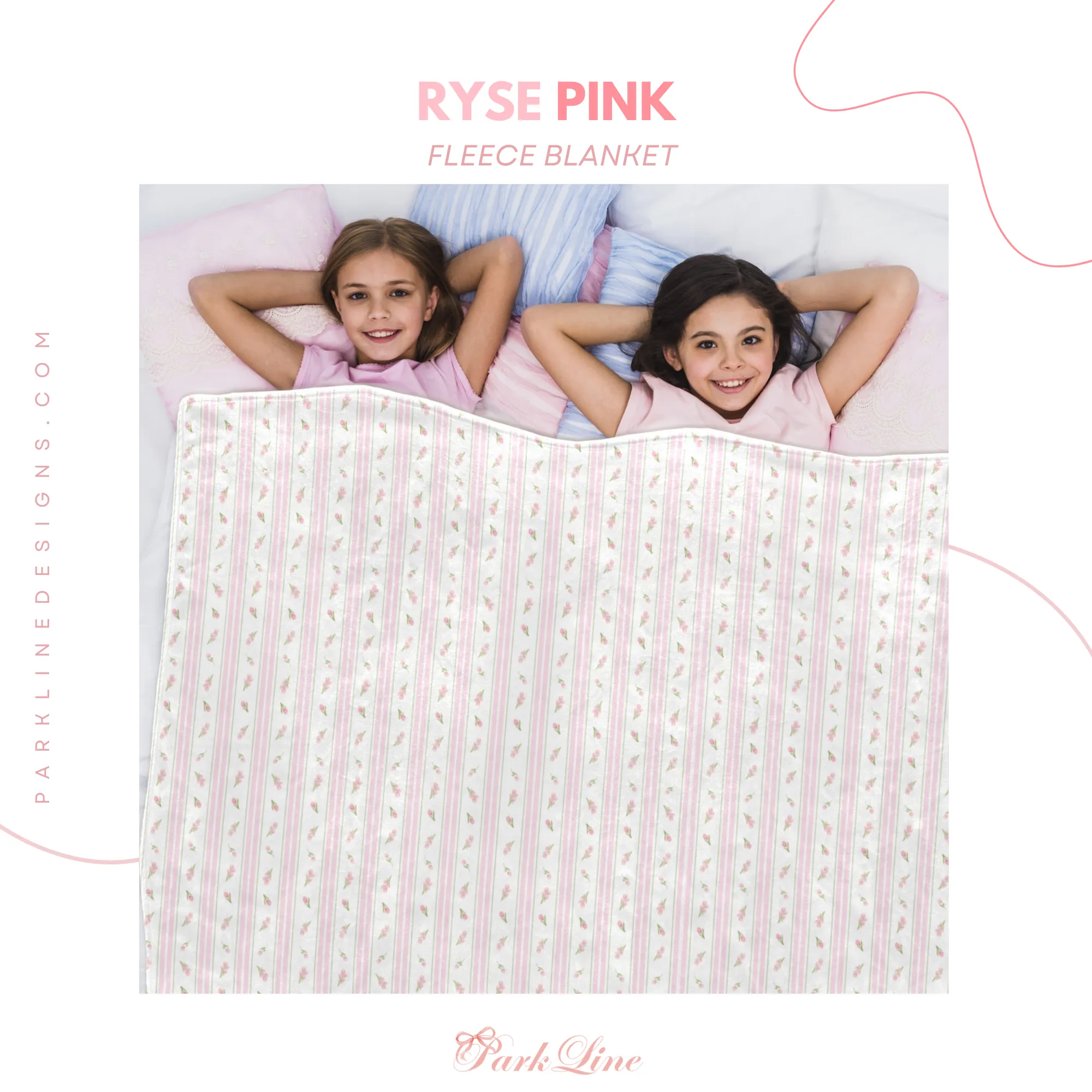 RYSE PINK | Ultra-Soft Micro Fleece Blanket | Durable & Lightweight with Vibrant No-Fade Print