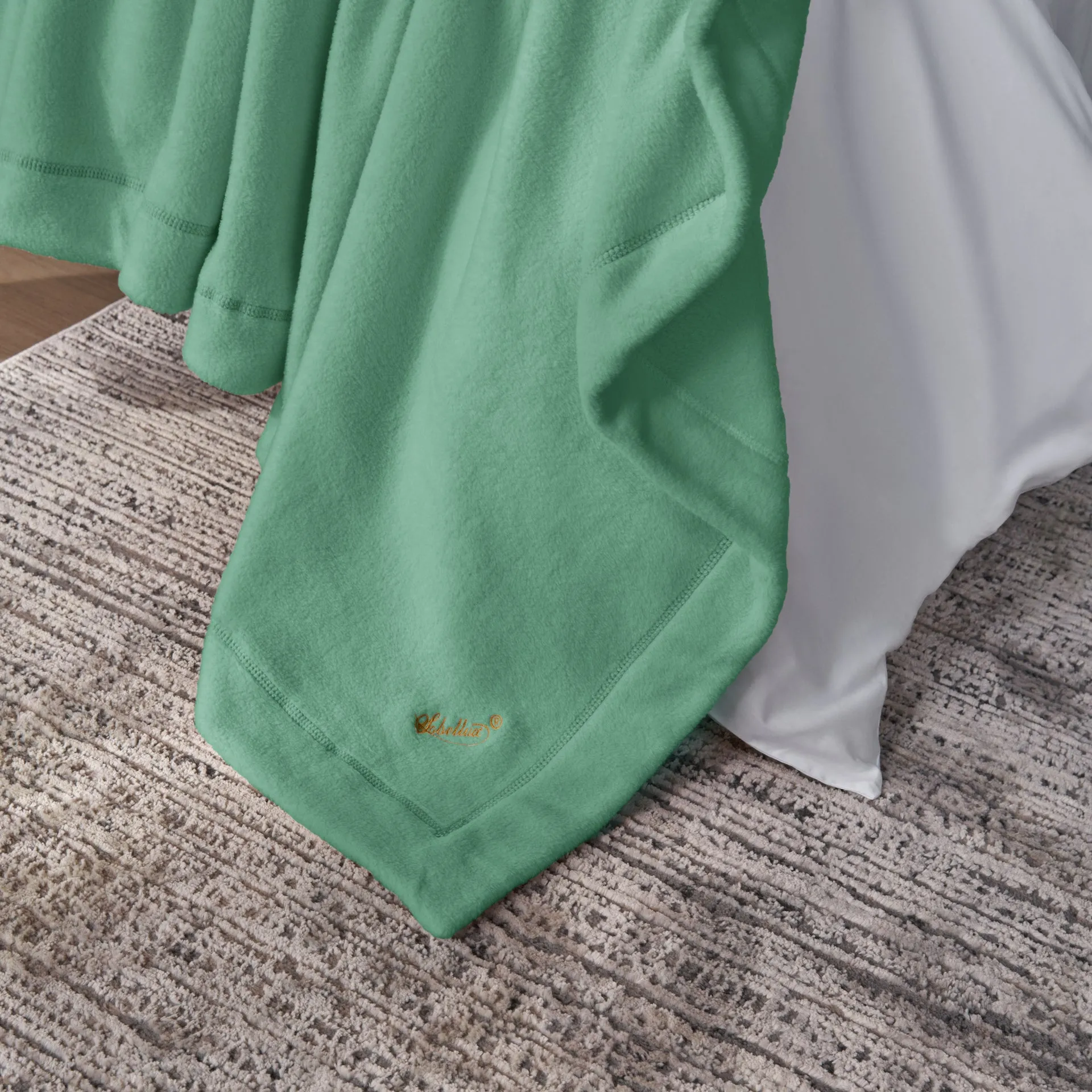 Sobellux Hotel Ultra Soft Fleece Blanket | Sea Mist