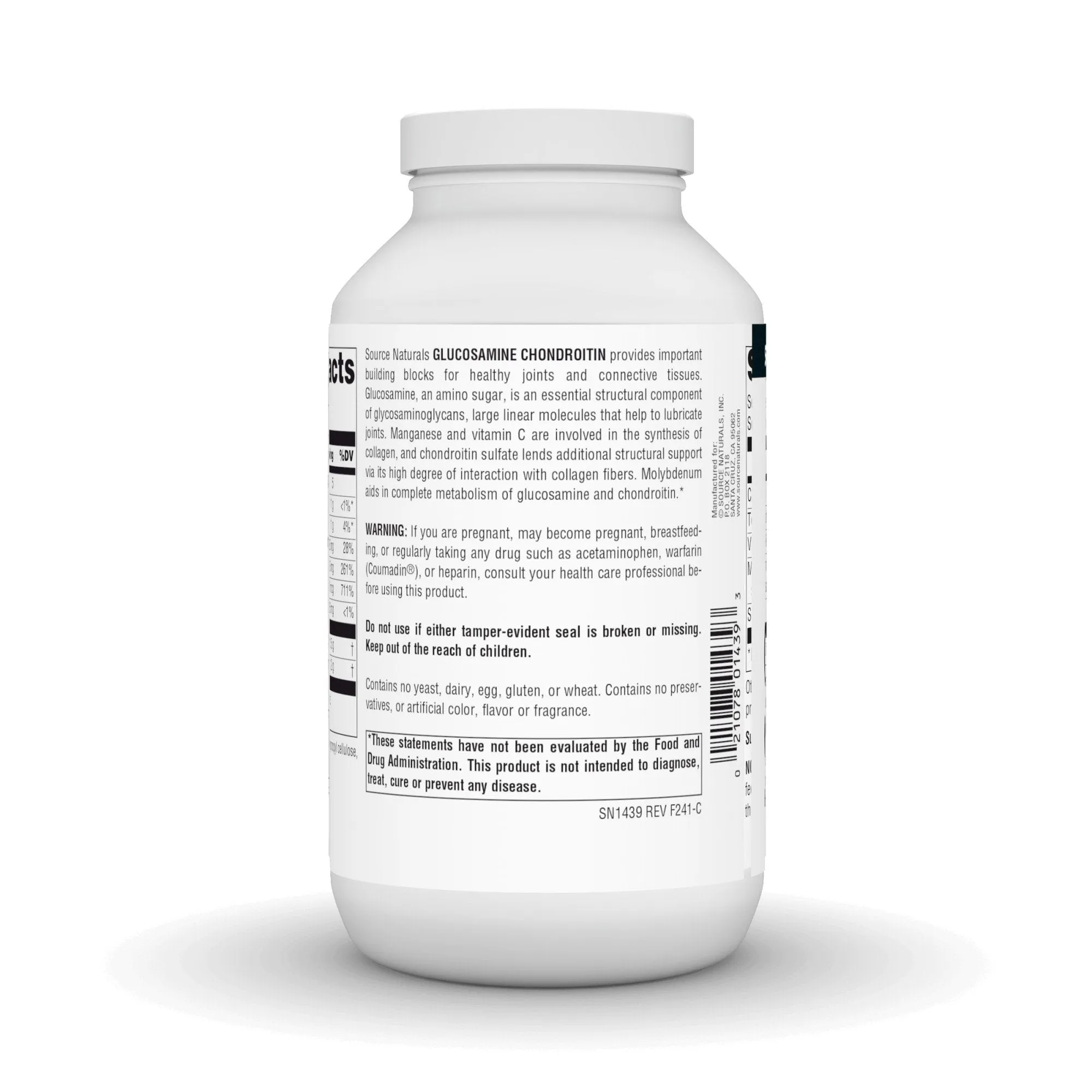 Source Naturals, Inc. Glucosamine Chondroitin Extra Strength 240 Tablet