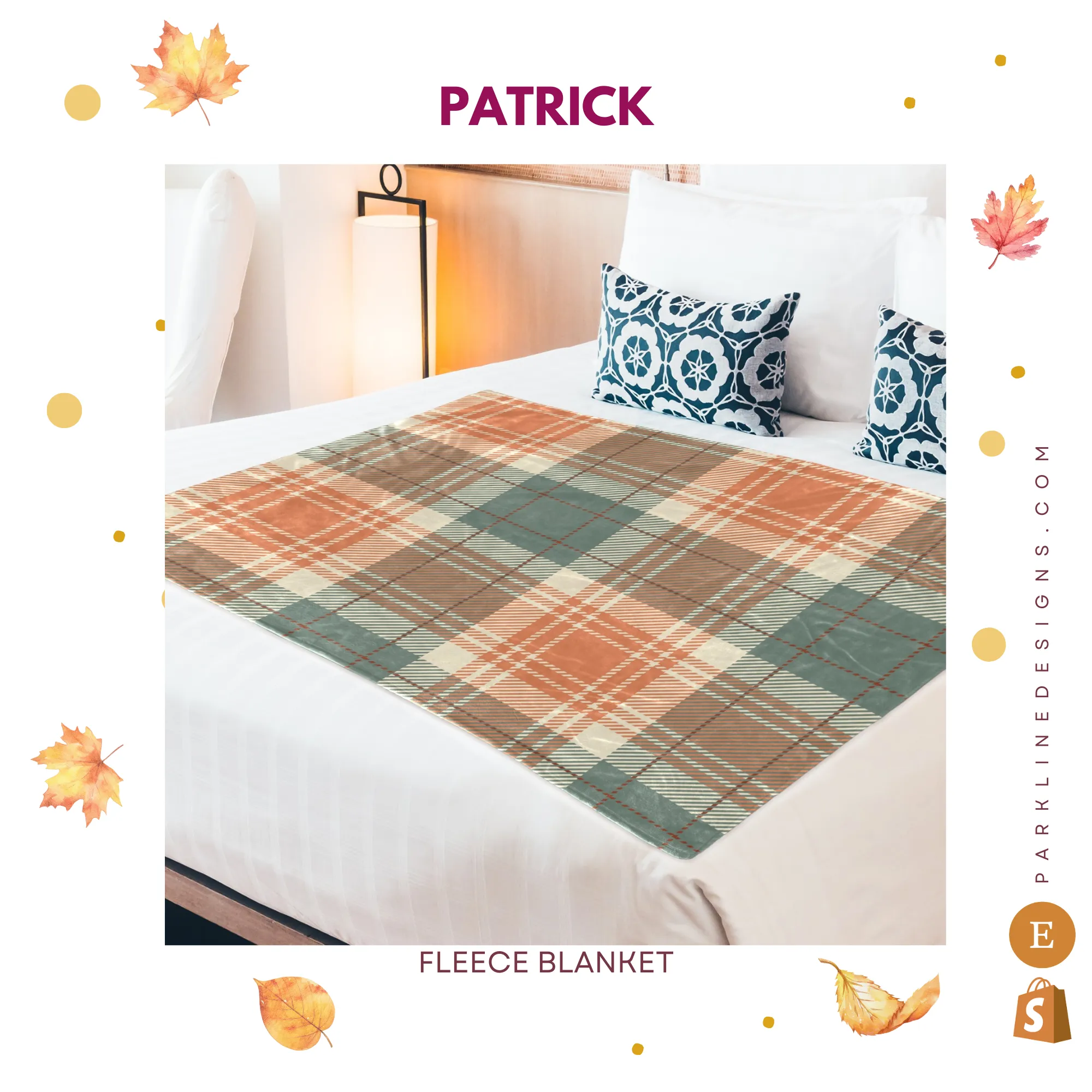 Spanish Sun | Ultra-Soft Micro Fleece Blanket | Durable & Lightweight with Vibrant No-Fade Print | Perfect Autumn Gifts