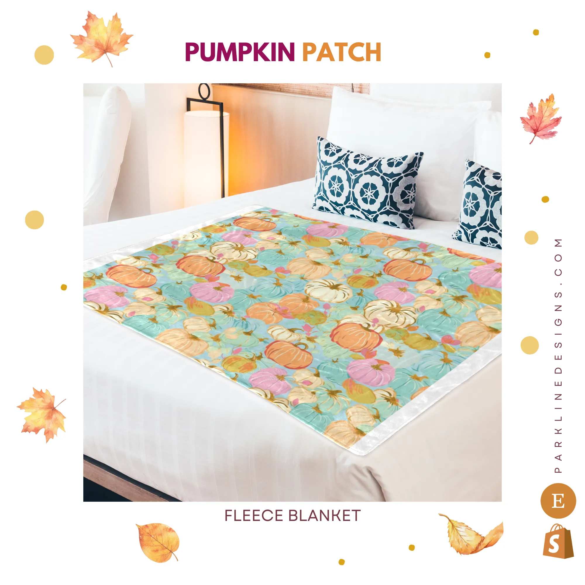 Spanish Sun | Ultra-Soft Micro Fleece Blanket | Durable & Lightweight with Vibrant No-Fade Print | Perfect Autumn Gifts