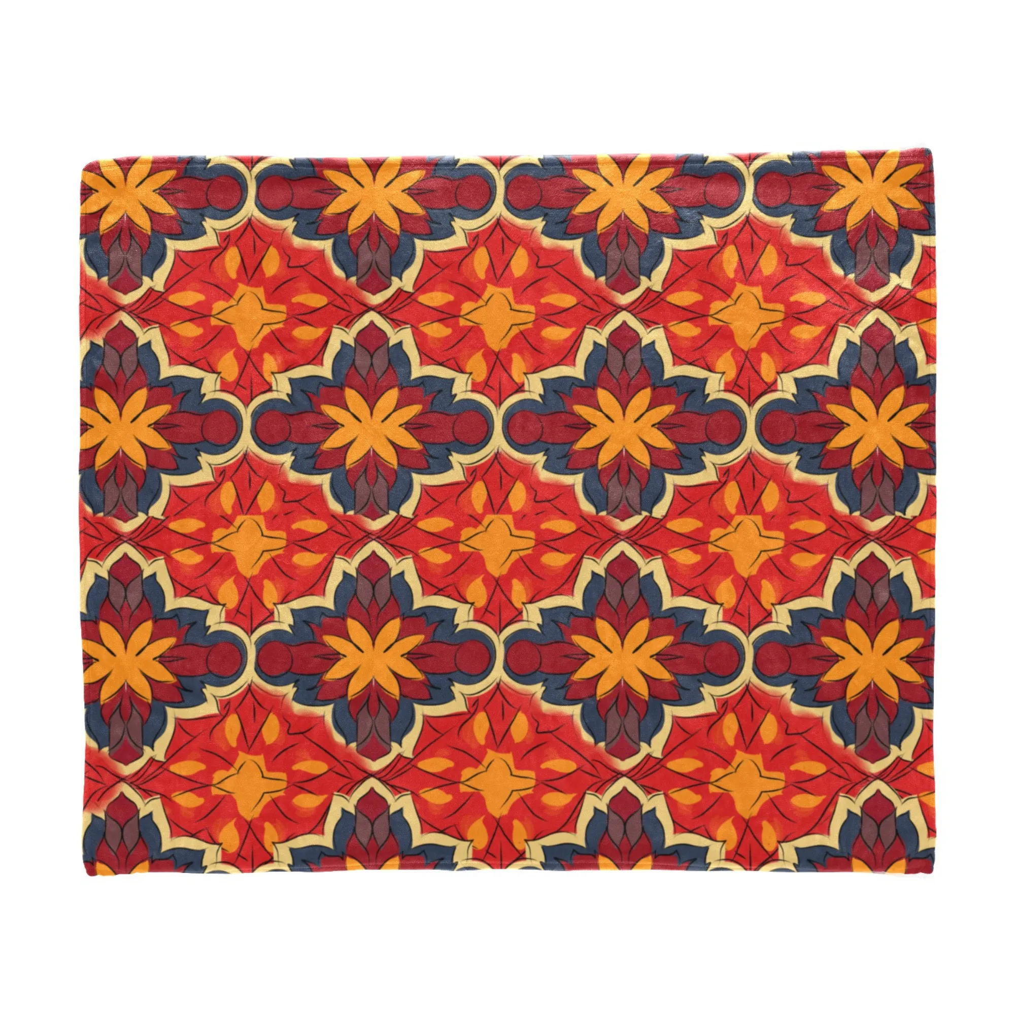 Spanish Sun | Ultra-Soft Micro Fleece Blanket | Durable & Lightweight with Vibrant No-Fade Print | Perfect Autumn Gifts