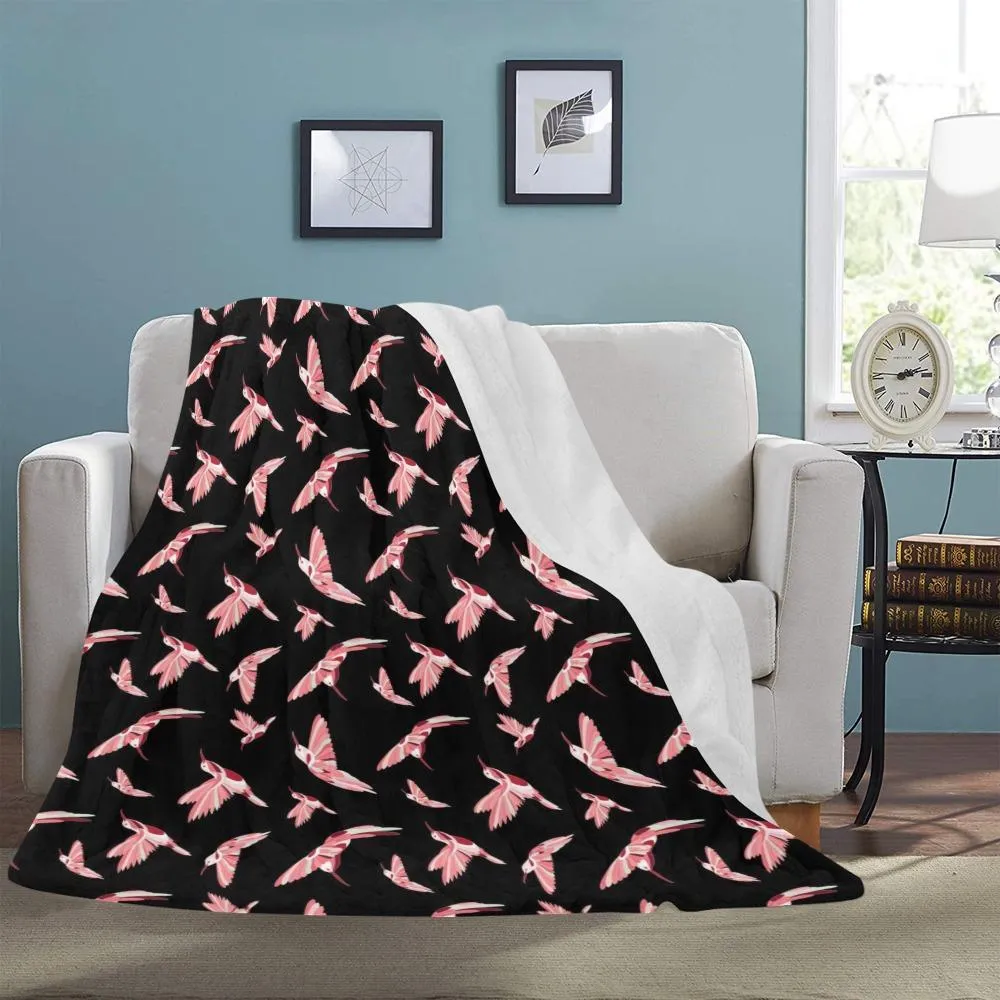 Strawberry Black Ultra-Soft Micro Fleece Blanket 60"x80"