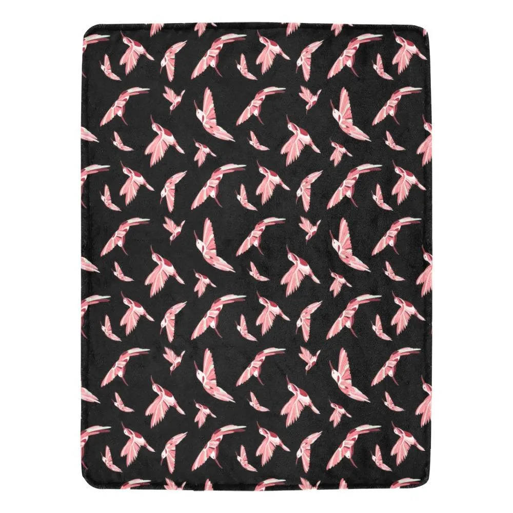 Strawberry Black Ultra-Soft Micro Fleece Blanket 60"x80"